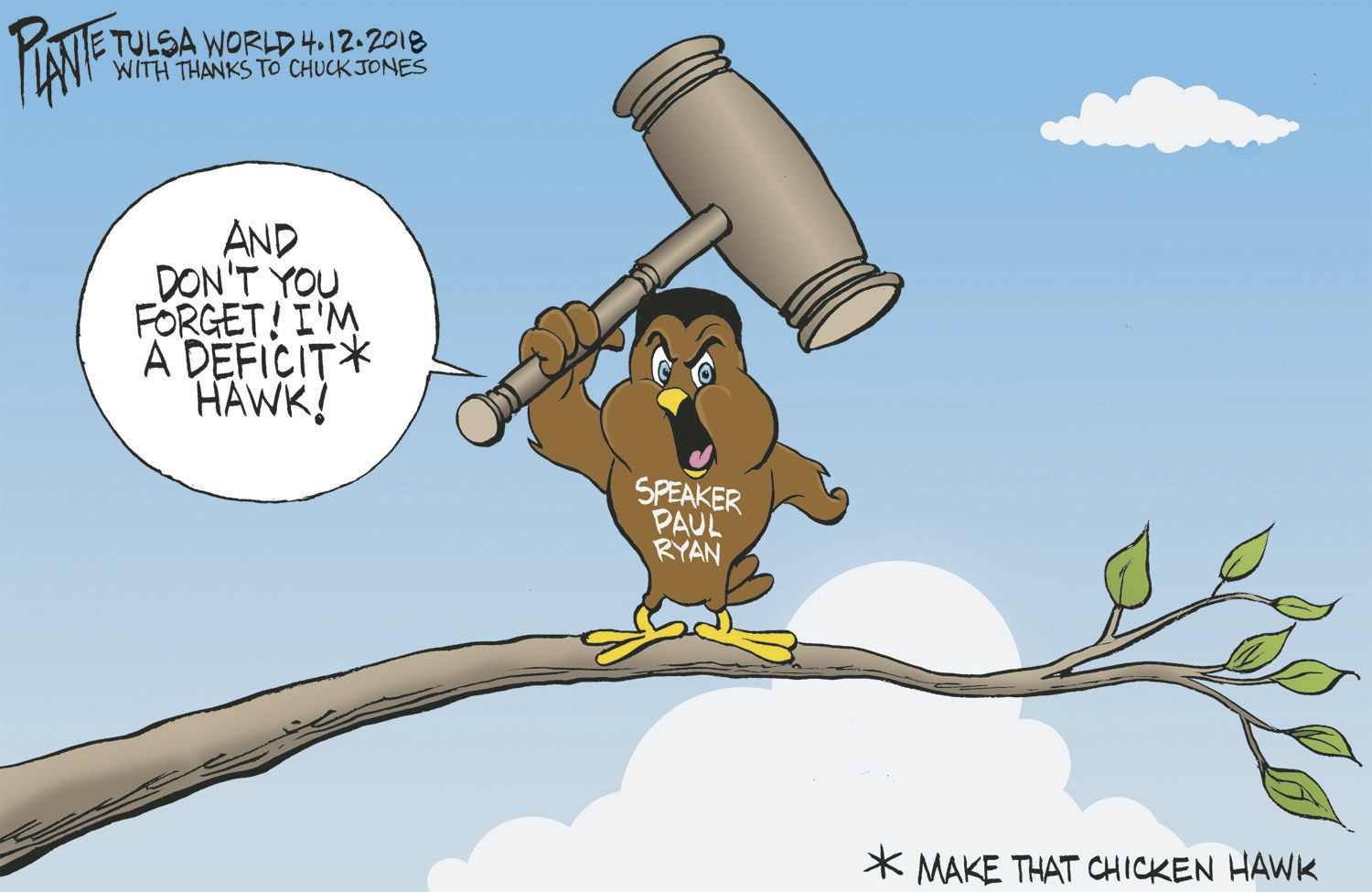 Bruce Plante Cartoon: Speaker Paul Ryan